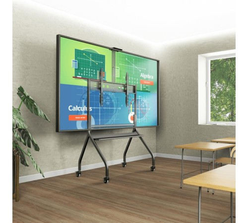 ONKRON мобильная стойка для ТВ 60"-120", макс 150кг, наклонная, чёрная TS2080 ONKRON мобильная стойка для ТВ 60"-120", макс 150кг, наклонная, чёрная TS2080