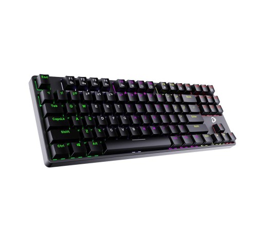 Клавиатура проводная Dareu EK87 Black (черный), подсветка Rainbow, D-свитчи Blue (tactile (clicky), dustproof), раскладка клавиатуры ENG/RUS (Мятая упаковка) Клавиатура проводная Dareu EK87 Black (черный), подсветка Rainbow, D-свитчи Blue (tactile (clicky), dustproof), раскладка клавиатуры ENG/RUS (Мятая упаковка)