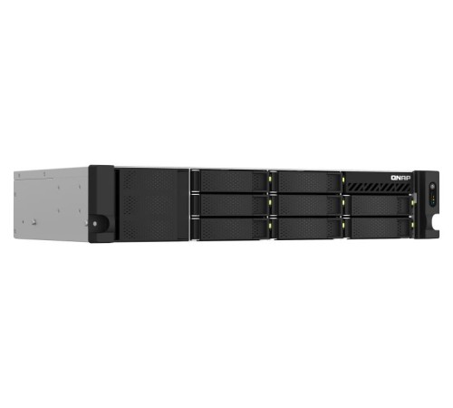 Система хранения данных QNAP SMB 2U/8bay QC 2,2GhzCPU/4Gb(upto64Gb)/upto 20HDD with TL-R1200S-RP/SATA(3,5'' 2,5")/ 4xUSB3.2/2xExp.slot/2x2,5Gb/iSCSI/2xPS/no rail(RAIL-B02)/3YW TS-873AeU-RP (существенное повреждение коробки)