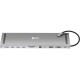 GCR Док-станция 11 в 1 Multiport Aluminum Type C 3.1 на USB 3.0 + 3 x USB 2.0 + Type C PD + HDMI 2.0 + VGA + SD/MicroSD + audio 3.5mm jack, GCR-54220