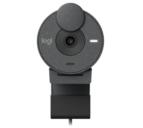 Веб-камера Logitech Webcam Brio 300, 1920x1080, GRAPHITE, защитная шторка, USB-C, [960-001436]