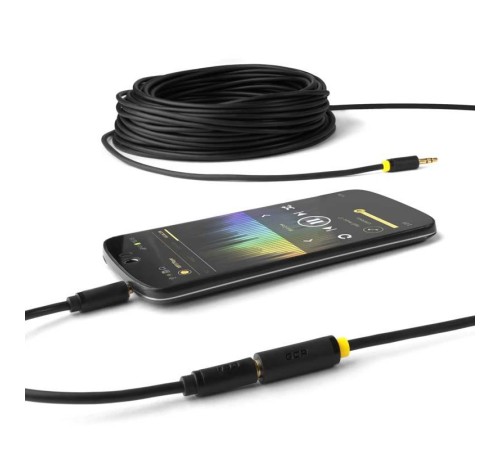 GCR Удлинитель аудио 1.5m jack 3,5mm/jack 3,5mm черный, желтая окантовка, ультрагибкий, 28AWG, M/F, Premium GCR-STM1114-1.5m, экран, стерео GCR Удлинитель аудио 1.5m jack 3,5mm/jack 3,5mm черный, желтая окантовка, ультрагибкий, 28AWG, M/F, Premium GCR-STM1114-1.5m, экран, стерео