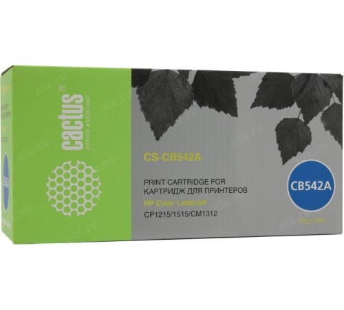 -/ Картридж лазерный Cactus CS-CB542A CB542A желтый (1400стр.) для HP CLJ CP1215/1515/CM1312