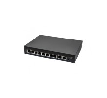 PoE коммутатор Fast Ethernet/ PoE коммутатор Fast Ethernet на 10 RJ45 портов. Порты: 8 x FE (10/100 Base-T) с поддержкой PoE (IEEE 802.3af/at), 2 x GE (10/100/1000 Base-T). Соответствует стандартам PoE IEEE 802.3af/at. Автоматическое определение и режим а