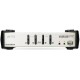 Переключатель консоли электронный, 4 порта PS/1/ 4 Port USB2.0 KVMP Switch with OSD