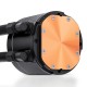Система жидкостного охлаждения/ Water Cooling System JONSBO TH-360 Black (300W, 360mm, LED temp., Black, ARGB/ Fans: 3x120mm, 62.4CFM, 37.3dBA, 2400RPM/ Pump height 72mm, 30dBA, 2400RPM, Rad thickness 27mm/ S: 1851, 1700, 1200, 115X, AM5, AM4)