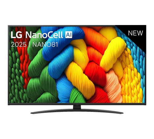 Телевизор ЖК 65'' LG/ 65", Ultra HD, Nano Color, Smart TV, WebOS, Wi-Fi, DVB-T2/C/S2, MR, 60Hz Native, 2.0ch (20W), 2 HDMI, 2 USB, 1 Pole, Charcoal Black, 2025