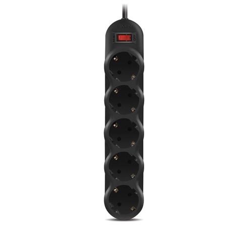 Фильтр SVEN SF-05L 1,8 м (5 розеток) черный Фильтр SVEN SF-05L 1,8 м (5 розеток) черный