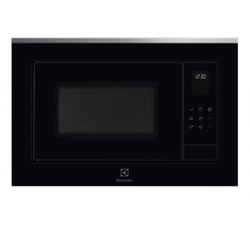 Встраиваемая микроволновая печь ELECTROLUX/ Микроволновая печь с грилем, объем 25 л., высота 390 мм, цвет черный/нерж. Сталь