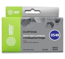 -/ Картридж струйный Cactus CS-EPT0548 T0548 черный матовый (16.2мл) для Epson Stylus Photo R800/R1800