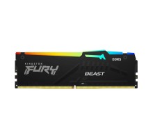 Оперативная память Kingston 16GB 6400MT/s DDR5 CL32 DIMM FURY Beast RGB XMP