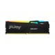 Оперативная память Kingston 16GB 6400MT/s DDR5 CL32 DIMM FURY Beast RGB XMP