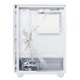 Корпус без блока питания/ Case HSPD F510, Panoramic Mid Tower, White, TG, 0.5 SPCC, 3x120mm ARGB (FNW010) ATX, mATX, mITX 180/280/160mm 1x2.5", 1x3.5", 7xPCI 2xUSB-A 3.0 356x218x467mm
