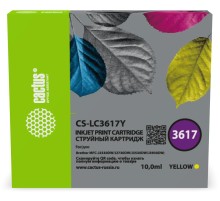 -/ Картридж струйный Cactus CS-LC3617Y желтый (10мл) для Brother MFC-J2330DW/J2730DW/J3530DW/J3930DW