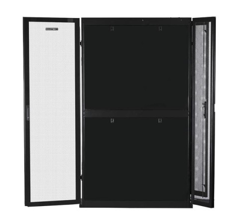 Серверный шкаф SMARTWATT Серверный шкаф Rack S-Series 42U 600x1200мм, двери с перфорацией, боковые панели 4шт и ролики в комплекте, черный (4512020620014)