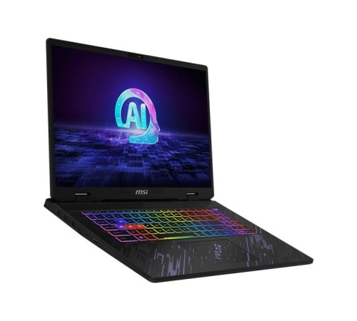 Ноутбук без сумки MSI Pulse 17 AI C1VFKG Core Ultra 5 125H 17" 16:10 FHD+ (1920x1200),DDR5 16GB (8GB*2),512GB SSD,NV RTX 4060,GDDR6 8GB,backlight,Black,90Whr,2.8kg,DOS,KB Eng/Rus