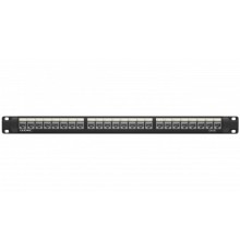 Патч-панель 19",1U,CAT5E, 24 модуля RJ45, экранированная