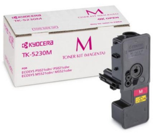 Kyocera Тонер-картридж TK-5230M для P5021cdn/P5021cdw/M5521cdn/M5521cdw пурпурный (2200 стр.)