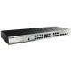 коммутатор D-Link Управляемый L2 коммутатор, 24x1000Base-T, 4x1000Base-X SFP, защита от статического электричества до 6 кВ, CLI, консольный порт RJ-45, RPS, поддержка Dying Gasp, мониторинг статуса питания комму