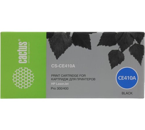 -/ Картридж лазерный Cactus CS-CE410A CE410A черный (2200стр.) для HP LJ Pro 300/M351/400/M451