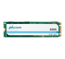 Твердотельный накопитель/ Micron SSD 5300 PRO, 1920GB, M.2(22x80mm), SATA3, 3D TLC, R/W 540/520MB/s, IOPs 95 000/30 000, TBW 5256, DWPD 1.5 (12 мес.)