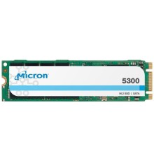 Твердотельный накопитель/ Micron SSD 5300 PRO, 1920GB, M.2(22x80mm), SATA3, 3D TLC, R/W 540/520MB/s, IOPs 95 000/30 000, TBW 5256, DWPD 1.5 (12 мес.)