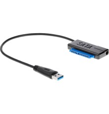 Кабель-адаптер/ Кабель-адаптер USB3.0 ---SATA III 2.5/3,5"+SSD, правый угол, VCOM <CU817A>