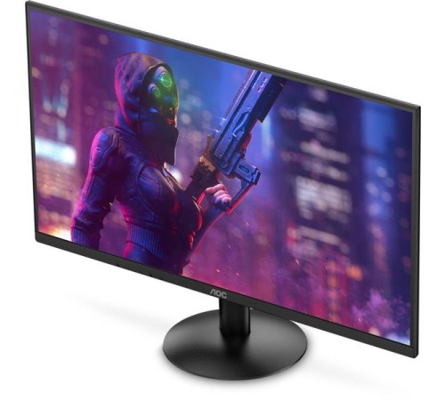 Монитор 27' AOC 27B30H 1920x1080, WLED, 16:9, IPS, 300 cd, 1000:1, 20M:1, 1ms, 178/178, VGA, HDMI, 120 Hz, Tilt, VESA, Внеш, Black, 3y