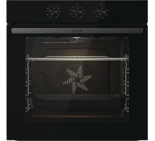 Встраиваемые электрические духовки GORENJE/ Духовой шкаф, 77 л, Класс энергопотребления: A, Механический таймер с функцией отключения, Конструкция: Встраиваемая, Ширина: 595 мм, Высота: 595 мм, черный