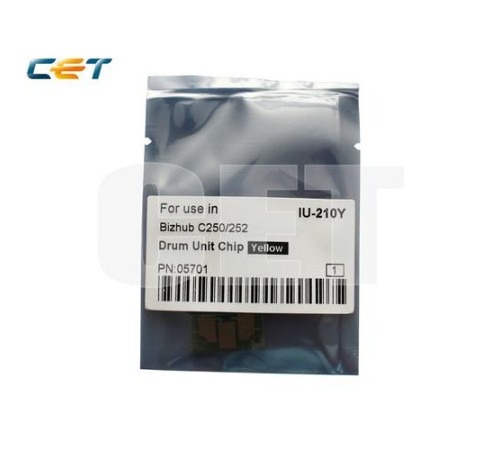 -/ Чип драм-юнита для KONICA MINOLTA Bizhub C250/C252 (CET) Yellow, (WW), 45000 стр., CET5701