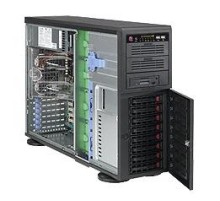 Шасси серверное Supermicro SuperChassis 4U 743TQ-903B-SQ/ no HDD(8)LFF/ 3x 5.25/ 7xFH/ 1x900W 80+(12" x 13")E-ATX/ Backplane 8xSATA/SAS