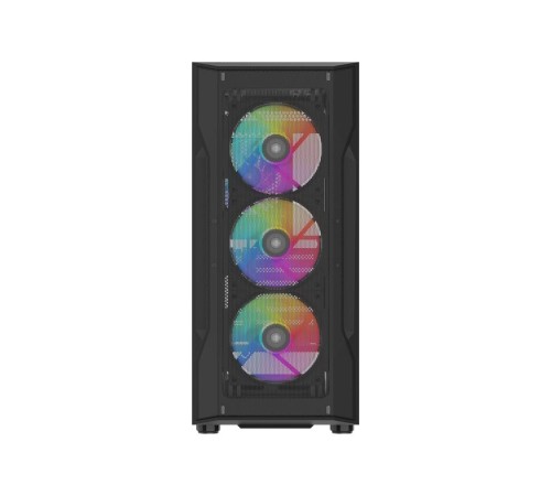 Корпус ПК без блока питания/ Case SAMA S40 Black, Midi-Tower, TG, 4x120mm ARGB, 2xUSB 3.0 + 1xUSB 3.1 Type-C, ATX, mATX, mITX Black