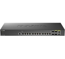 Коммутатор/ DXS-1210-16TC Smart L2+ Switch 12x10GBase-T, 2x10GBase-X SFP+, 2xCombo 10GBase-T/SFP+, CLI, RJ45 Console