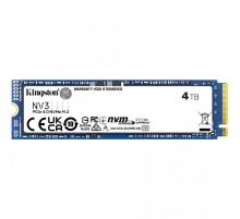 Твердотельный накопитель/ Kingston SSD NV3, 4000GB, M.2(22x80mm), NVMe, PCIe 4.0 x4, R/W 6000/5000MB/s, TBW 1280, DWPD 0.3 (60 мес)