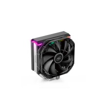 Кулер для процессора DEEPCOOL AS500 LGA20XX/1700/1200/115X/AM5/AM4 (8шт/кор, TDP 220W, PWM, ARGB Led, Fan 140mm, 5 тепл. трубок ) RET (R-AS500-BKNLMN-G)