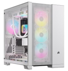 Корпус без блока питания/ Case Corsair 6500D Airflow, Midi-Tower, TG, no fan, 4xUSB-A 3.2, 1xUSB 3.2 Type-C, E-ATX, ATX, mATX, mITX White