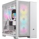 Корпус без блока питания/ Case Corsair 6500D Airflow, Midi-Tower, TG, no fan, 4xUSB-A 3.2, 1xUSB 3.2 Type-C, E-ATX, ATX, mATX, mITX White