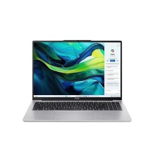 Ноутбук/ ACER Aspire Lite AL16-71P-5137 16"(1920x1200 (матовый) IPS)/Intel Core Ultra 5 125H(1.2Ghz)/16384Mb/512PCISSDGb/noDVD/Int:Intel HD/Cam/BT/WiFi/50WHr/war 1y/1.6kg/Silver/NoOS