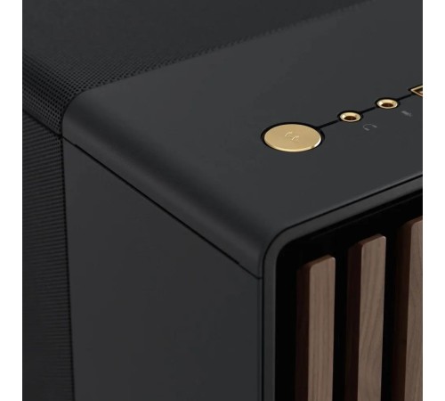 Корпус без блока питания/ Case Fractal Design North, Midi-Tower, 2x140mm, 2xUSB-A 3.2 + 1xUSB 3.2 Type-C ATX, mATX, mITX Wood panel, Charcoal Black