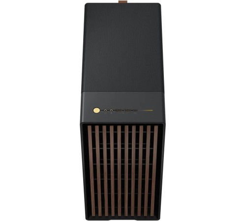 Корпус без блока питания/ Case Fractal Design North, Midi-Tower, 2x140mm, 2xUSB-A 3.2 + 1xUSB 3.2 Type-C ATX, mATX, mITX Wood panel, Charcoal Black