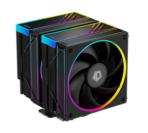 Кулер для процессора ID-COOLING FROZN A620 ARGB LGA1700/1200/115X/AM5/AM4 (6шт/кор, TDP 270W, PWM, черный, 6 тепл.трубок + медная база, DUAL ARGB FAN 120mm) RET