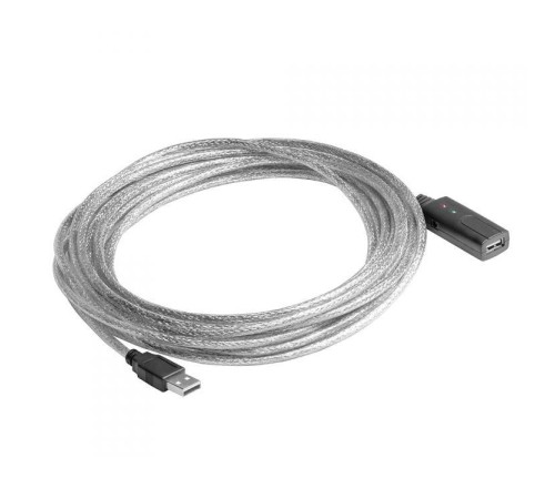 Greenconnect Удлинитель USB 2.0 с активным усилителем сигнала 7.5m AM/AF, 26/24 AWG экран, армированный, морозостойкий, разъём для доп.питания, прозрачный Greenconnect Удлинитель USB 2.0 с активным усилителем сигнала 7.5m AM/AF, 26/24 AWG экран, армированный, морозостойкий, разъём для доп.питания, прозрачный