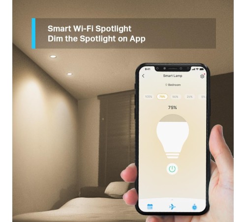 Умная Wi-Fi лампа/ Smart Wi-Fi Spotlight, Dimmable