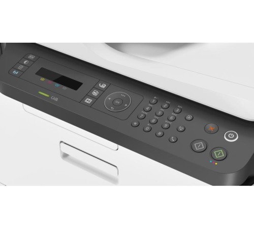 Многофункциональное устройство HP Color Laser MFP 179fnw Printer (p/c/s/f, A4, 600dpi, 18(4ppm),128Mb,ADF40,USB 2.0/ Wi-Fi/Eth10/100,AirPrint, 1tray 150, cartridges 700b &500cmy pages in box,repl.SL-C480FW) (4ZB97A#B19)