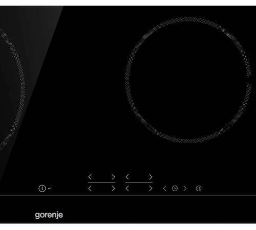 Варочная панель Gorenje/ Варочная панель Gorenje, сенсорное управление, таймер, блокировка от детей, без рамки, цвет черный Варочная панель Gorenje/ Варочная панель Gorenje, сенсорное управление, таймер, блокировка от детей, без рамки, цвет черный