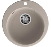 Кухонная мойка GRANFEST GRANFEST Мойка URBAN 649  1-чаша D-490мм, монтаж: врезной, материал: кварц, цвет: песочный