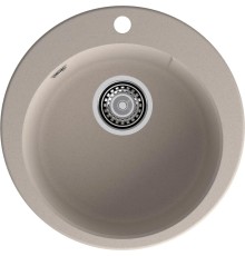 Кухонная мойка GRANFEST GRANFEST Мойка URBAN 649  1-чаша D-490мм, монтаж: врезной, материал: кварц, цвет: песочный