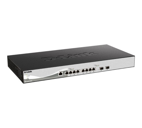 Коммутатор/ DXS-1210-10TS Smart L2+ Switch 8x10GBase-T, 2x10GBase-X SFP+, CLI, RJ45 Console