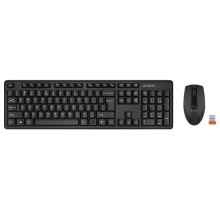Клавиатура + мышь A4Tech 3330N клав:черный мышь:черный USB беспроводная Multimedia