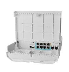 Уличный коммутатор MikroTik netPower Lite 7R with 8 x Gigabit Ethernet ports (7 with Reverse POE-in, 1 with PoE-OUT), 2 x SFP+ cages, SwitchOS, outdoor enclosure, mounting kit (power supply NOT included)